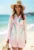 Rochie de plaja – stil camasa – alba – poliester –