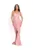 Rochie de satin cu detaliu floral