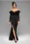 Rochie de seara Midi LACRICA LA-OM-DLR002 – Cu crapatura laterala