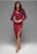 Rochie de seara Midi LACRICA LA-OM-DLR027 – Bordeaux