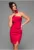 Rochie de seara Midi LACRICA LA-OM-DLR030 – Rosu