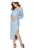 Rochie de seara – Viscoza/Poliester – Albastru