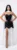 Rochie de seara black&white cu corset satinat si sal fluid