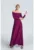 Rochie de seara dama Gahennin M707 burgundy