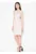 Rochie de seara – decupaje talie – piele de caprioara – bej