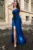 Rochie de seara din lycra Gisella albastra in degrade