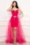 Rochie de seara eleganta Marylin fucsia cu trena detasabila