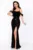 Rochie de seara eleganta neagra Casiana decorata cu margele si fulgi