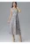 Rochie de seara – gri – din material elegant –