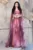 Rochie de seara lunga Alessandra cu imprimeu tip pictura in nuante pastelate
