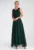 Rochie de seara maxi – fara maneci – plasa – verde –