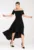 Rochie de seara –  maxi – neagra – poliester