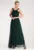Rochie de seara maxi – verde – poliester –