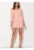 Rochie de seara – mini – maneci 3/4 – roz – elastan 4% – poliester 96%