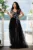 Rochie de seara neagra cu prindere tip corset si model din paiete