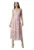 Rochie de seara – roz – eleganta – din material de calitate – poliester