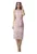 Rochie de seara –  roz – eleganta – din material de calitate  – poliester