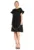 Rochie de vara – M1182 – volane – neagra – bumbac –