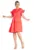 Rochie de vara – M1182 – volane – rosu – bumbac/elastan –