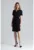 Rochie de vara M669 – neagra – maneci scurte – poliester 95% –