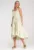 Rochie de vara – cu dungi – bretele subtiri – verde – material usor –
