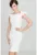 Rochie de vara fara maneci – ecru – poliester si viscoza