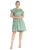 Rochie de vara – verde – bumbac – volane –