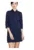Rochie de zi – Poliester/Viscoza – Bleumarin