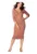Rochie de zi – Viscoza/Poliester – Maro –