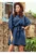 Rochie de zi  albastra – L-XL –