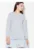 Rochie de zi gri – casual – cu volane