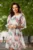Rochie de zi in clos Adana din voal cu imprimeu tip pictura