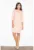 Rochie casual – simpla – maneca 3/4 – roz – material usor – poliester