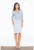 Rochie decolteu barca – gri – eleganta – bumbac –