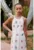 Rochie din amestec de bumbac cu broderii