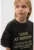 Rochie din amestec de bumbac cu imprimeu text
