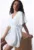 Rochie din amestec de bumbac cu maneci scurte