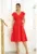Rochie din amestec de in cu decolteu in V Amaryllis