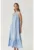 Rochie din amestec de in cu pliuri – fara maneci