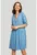 Rochie din amestec de lyocell cu mansete rasucite