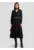 Rochie din amestec de modal cu decolteu cache-coeur – Negru