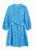 Rochie din bumbac cu broderie si maneci lungi