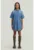 Rochie din bumbac organic si material chambrey