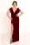 Rochie din catifea cu slit lateral Seraphina
