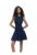Rochie din chambray cu terminatie evazata