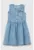 Rochie din denim cu broderie