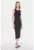 Rochie din denim cu slit pe spate