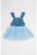 Rochie din denim cu tul