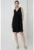 Rochie din in cu buzunare laterale