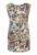 Rochie din in cu imprimeu floral
